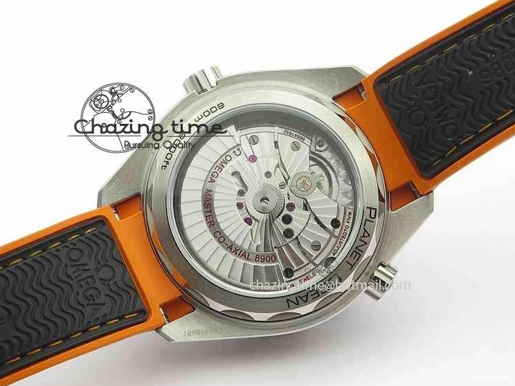 0521 Resilient Planet Ocean 2016 43.5mm SS OM 1:1 Best Edition Black Dial On Black Nylon Strap A 8167